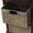 Bueno Wood  Storage Cabinet with Two Drawers and Four Classic Rattan Basket-754975428