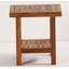 Spa Teak Shower Stool with Shelf