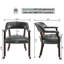 Chaise de poker avec accoudoirs pivotants capitonnés noir LUMera Collection-2030762704-2030762733
