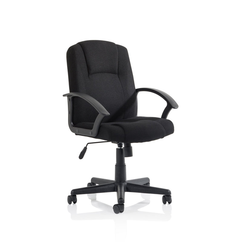 Nilde Polyester Blend Executive Chair, Black