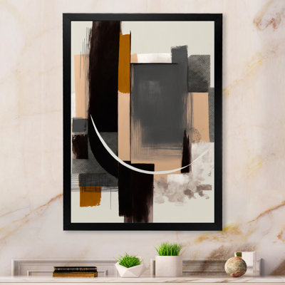 «Warm Watercolor Abstract II», art mural abstrait