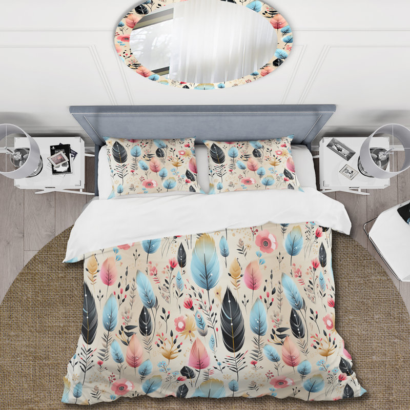 Ensemble de housse de couette Tribal Dreamscape, Housse de couette simple + 1 taie décorative stan