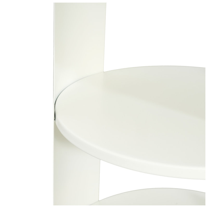 Table de bout ronde en fer à 3 niveaux Christopher Knight Home l 15,35 po x P 15,35 po x H 24,6 po