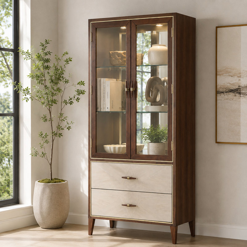 Houston Display Cabinet - Walnut