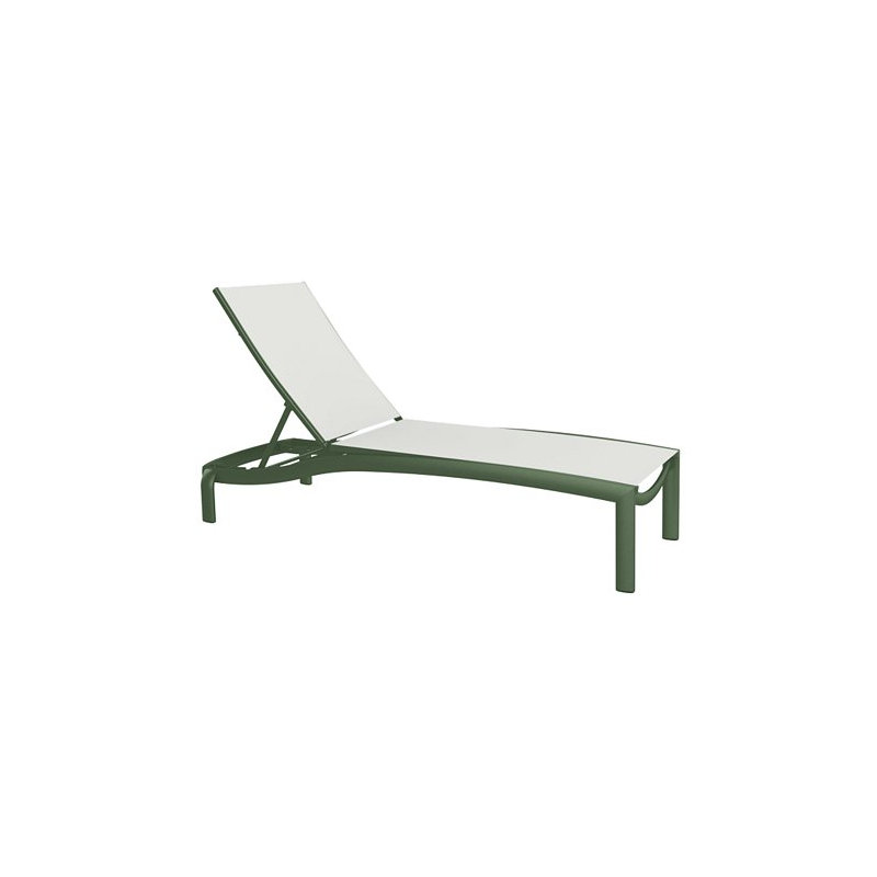Kor Outdoor Chaise Lounge, Shell, Bogota