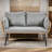 Patio Wicker Chair for Outdoor with All-Weather Beige Rattan and Soft Cushions