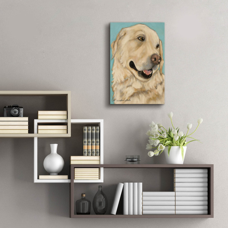  «Jasper» par Pat Saunders-Art mural en verre acrylique blanc, 16 po x 24 po, H 24 po x l 16 po