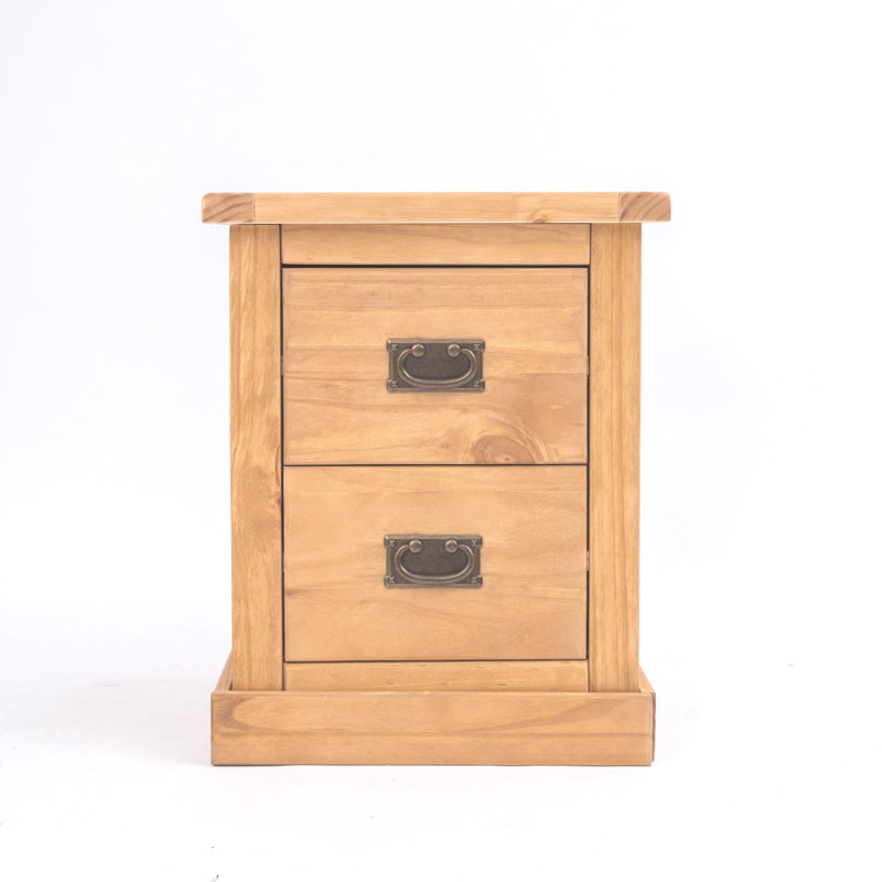 Nagle 45cm W Plywood / Laminate Board Bedside Table, Squared
