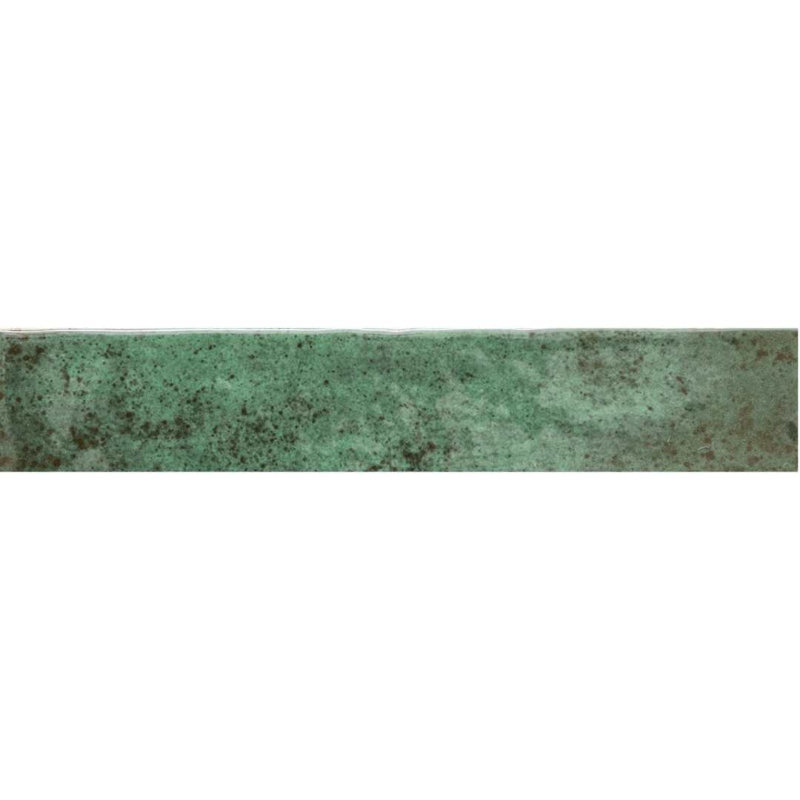 Ibiza 2" x 10" Ceramic Brick Look Subway Wall & Floor Tile, Green