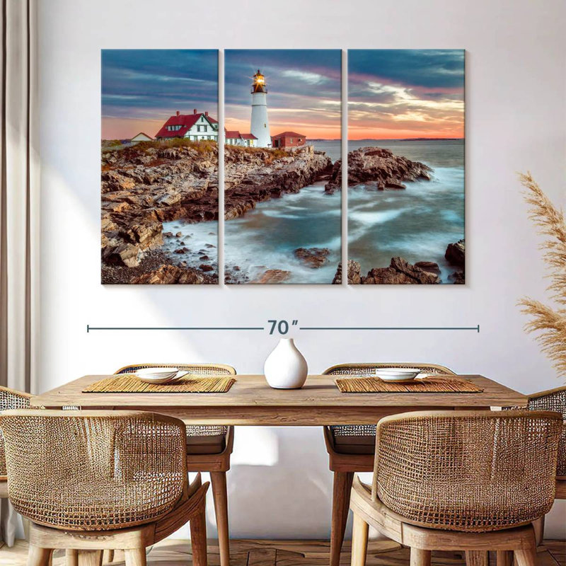 Cape elizabeth stormy sunrise pdx Aletra, H 36 po x l 57 po