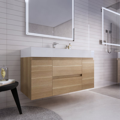 Babajide Bathroom Vanity with Acrylic Top