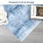 Machine Washable Rugs Ombre Design Non-Slip Low Pile Rubber Backing Modern Floral Area Rug for Living Room Bedroom Kitchen Dining Room and Bedside Decor-2104887919