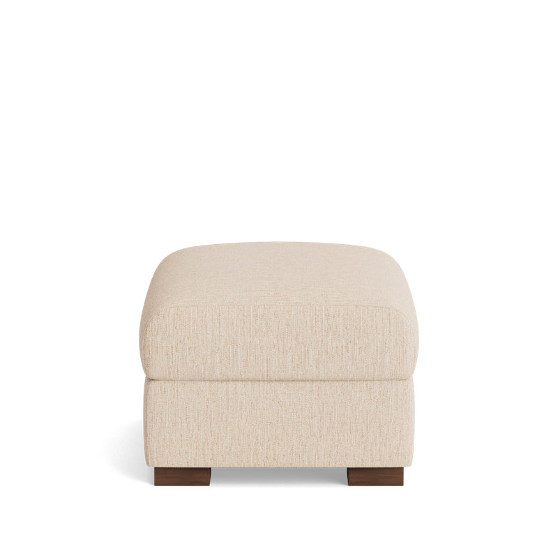 Catalina Ottoman, Performance Weave - Tan