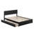 Astley Wood Platform Bed with Panel Footboard and Trundle-827373266-871219131