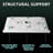 Alcove Acrylic Shower Base 48'' W X 36'' D Rectangular Single Threshold White Shower Pan with Center Drain Cover