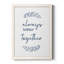 «Always Together», art textuel sur toile-61336350-61336351