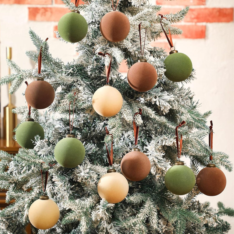 Babiole en velours 3 po, Brun / vert / beige