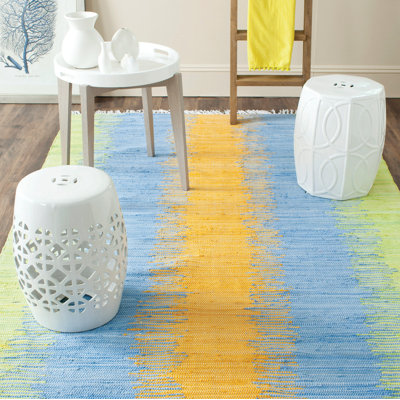 Dunagan Abstract Cotton Hand Woven Area Rug