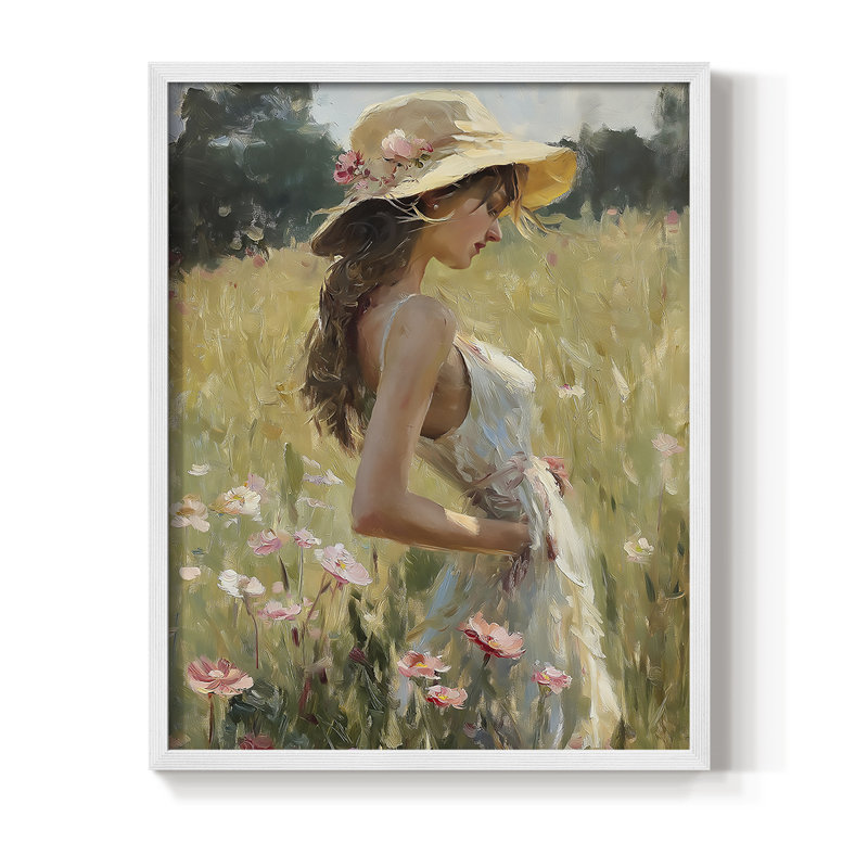Reproduction encadrée WOMEN Series CCLxxxi - bois massif, H 15 po x l 12 po, Blanc