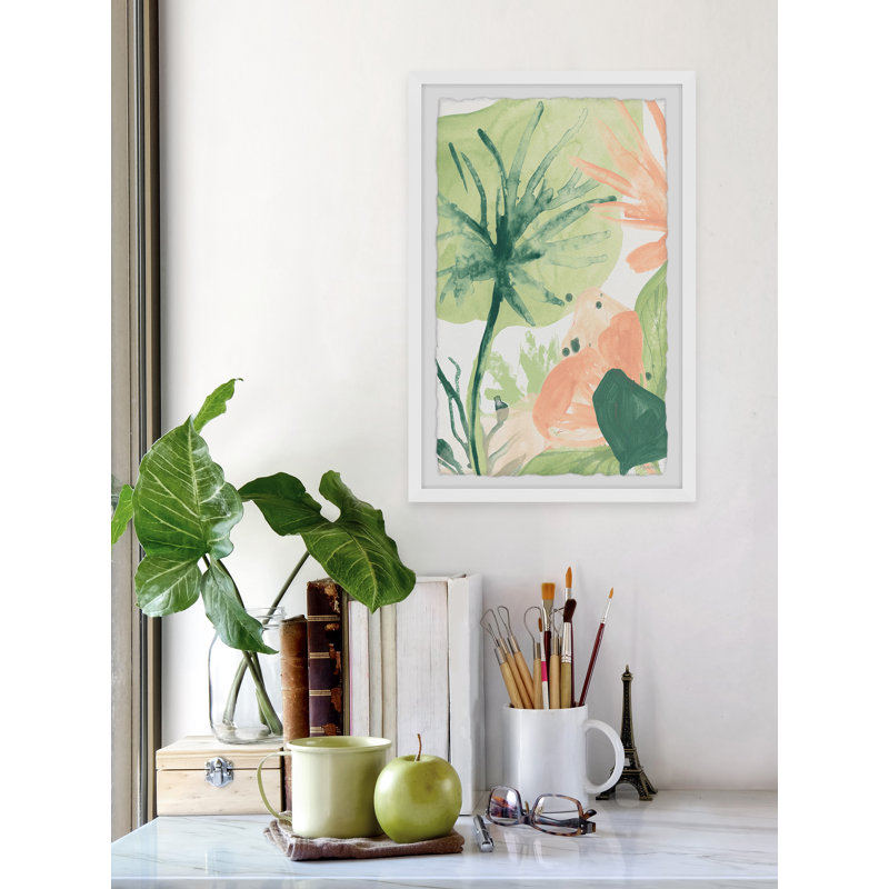 Blush Breeze III 1 Piece Single Picture Frame Painting, 38cm H x 45cm W