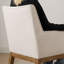 Fauteuil rembourré en bois de tweed rembourré-129171913
