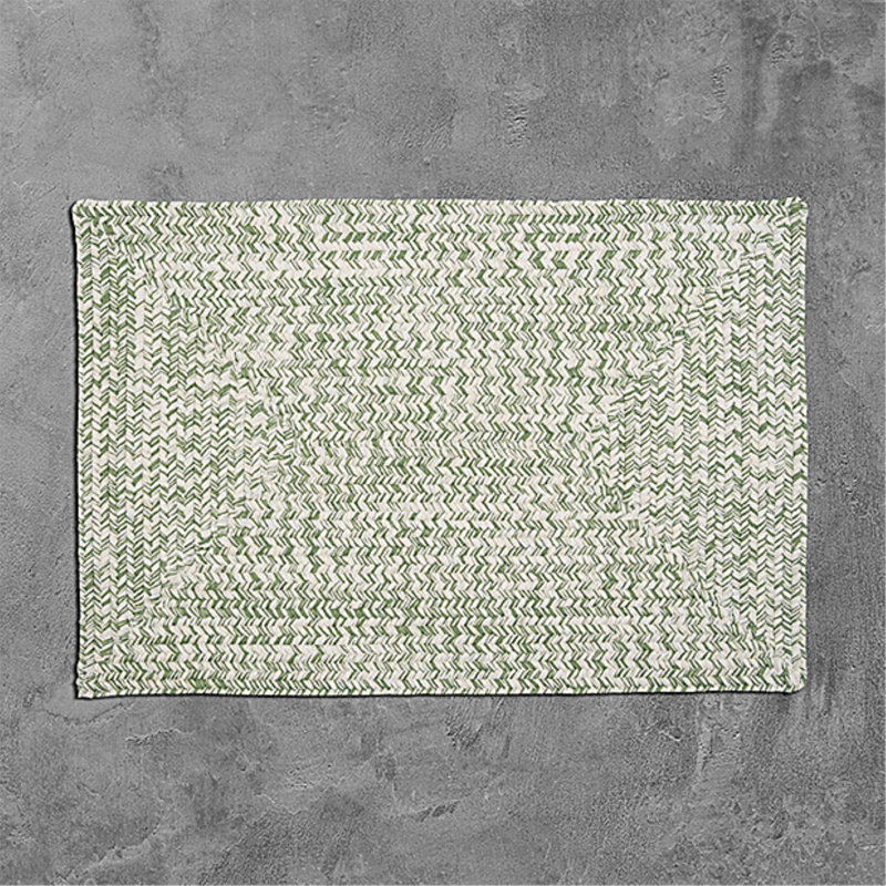 Tapis intérieur / extérieur Ashiah - vert, Rectangle 5 pi x 7 pi