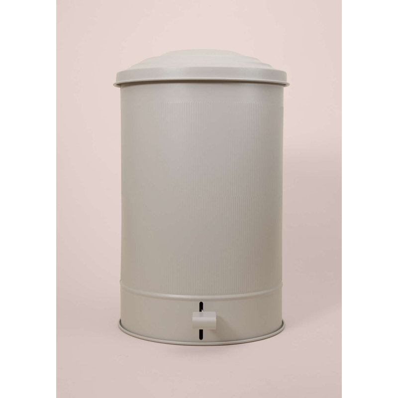 Heavy-Duty Galvanized Storage Bin, Beige, 13.8 x 12.6 x 20.5 Inches | 100% Galvanized Steel, Rust-Resistant | Ideal for Organizing Tools, Garden Supplies, and More | Durable & Versatile for Indoor/Outdoor Use