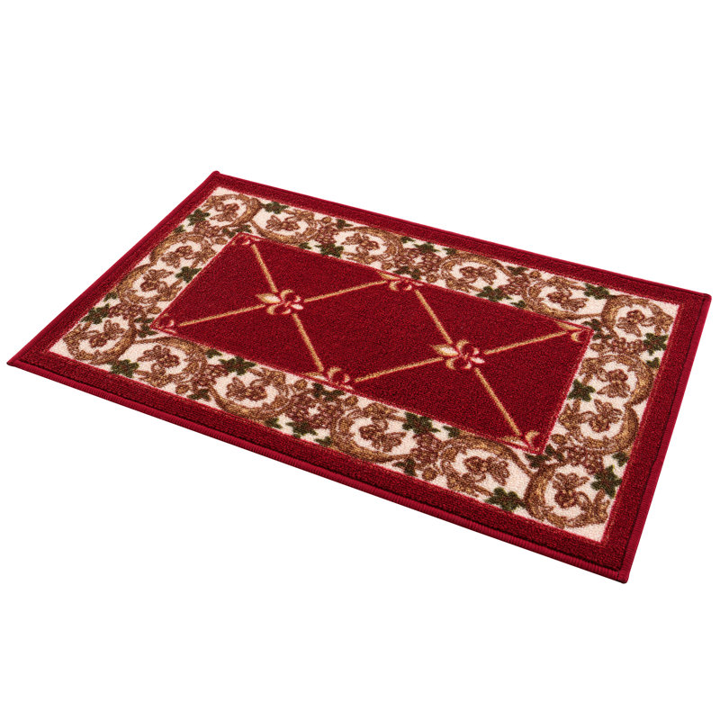 Tapis d'escalier antidérapant Alamea, Burgundy Red