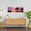Silhouette of sea stacks at sunset Second Beach Olympic National Park Washington State USA 1 Piece Wrapped Canvas Panoramic Wall Art-859117397