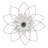 Yousaf Metal Floral Wall Decor with Layered Petals and Openwork Frame-933632518-933632516