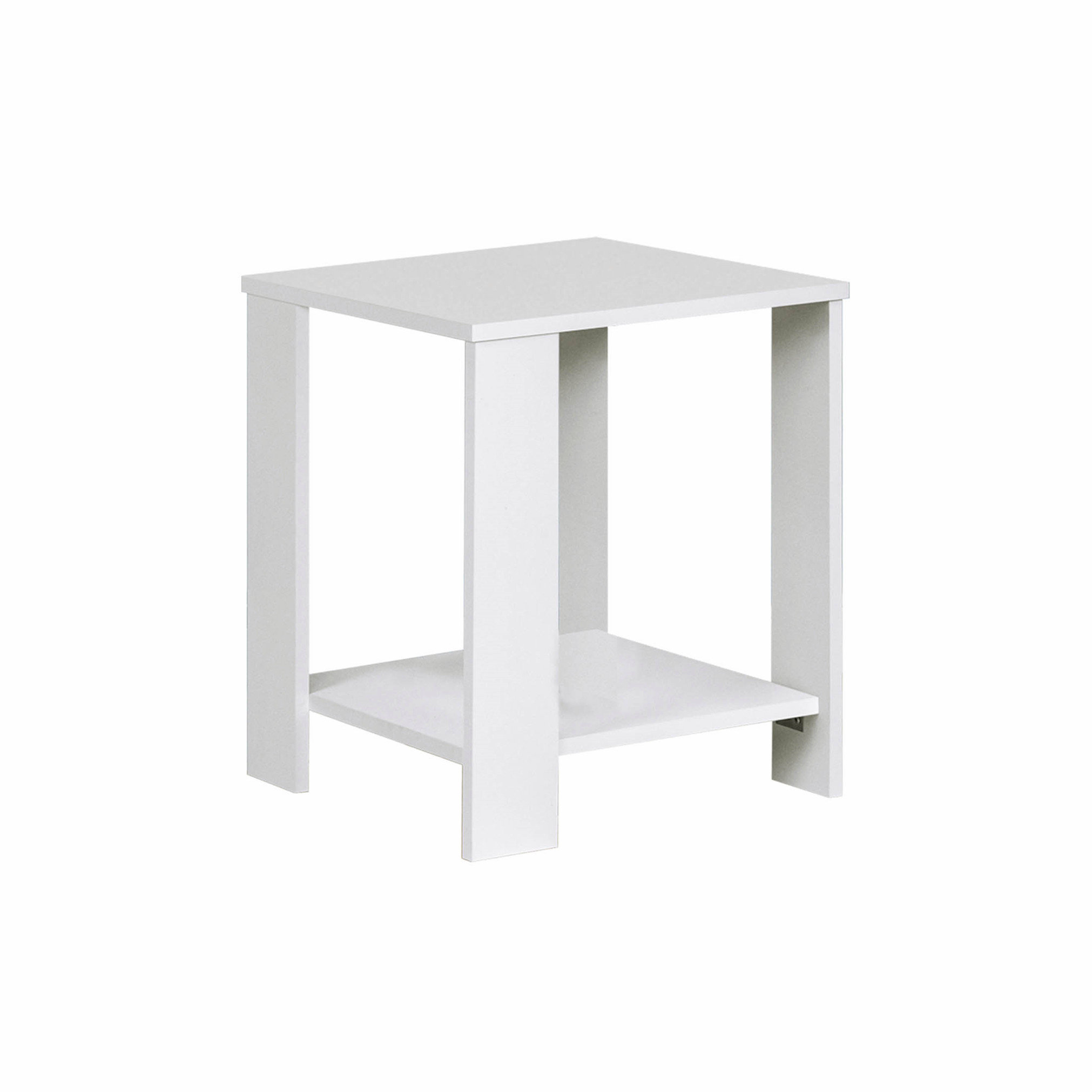 Visual Reference: Latitude Run Modern Side Table With Lower Shelf