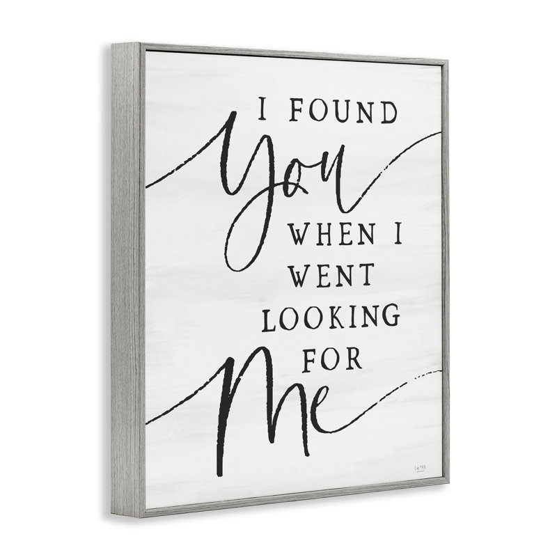 I Found You, source d'inspiration giclée encadrée, design par Lux + Me Designs, Estampe numérique Farmhouse