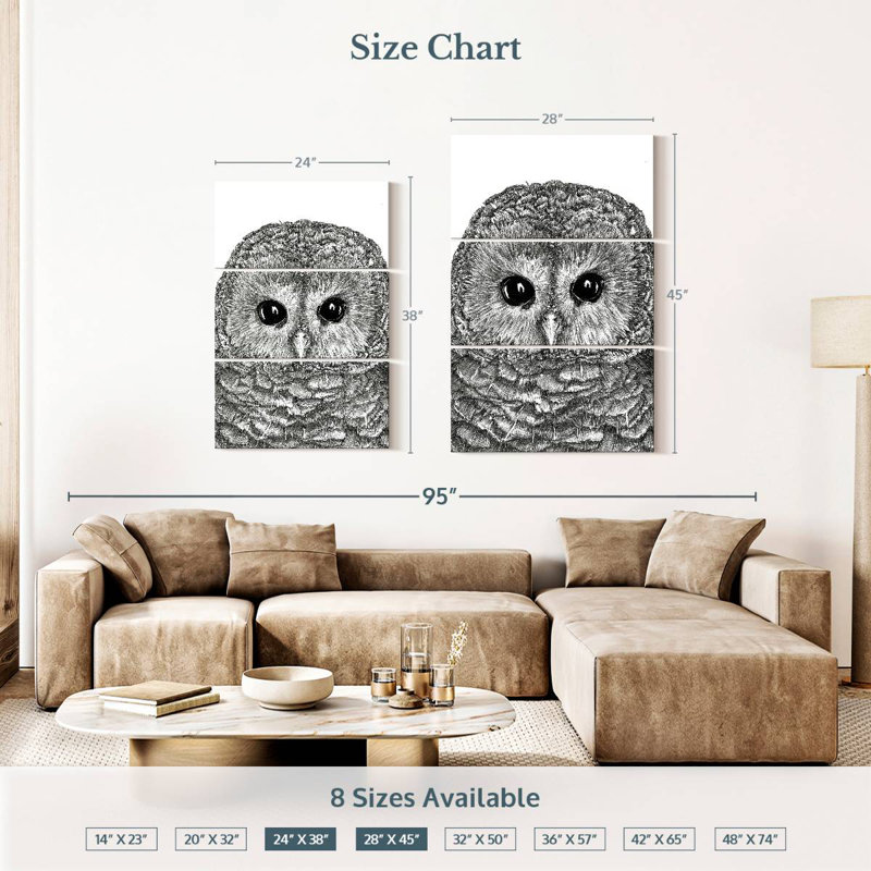 Brampt Tiny Owl, 38" H x 24" W