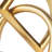 5" Gold Iron Abstract Tabletop Sculpture
