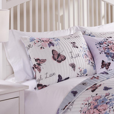 Taie décorative blanche Groenland Home Fusions Garden Joy, 20 x 36
