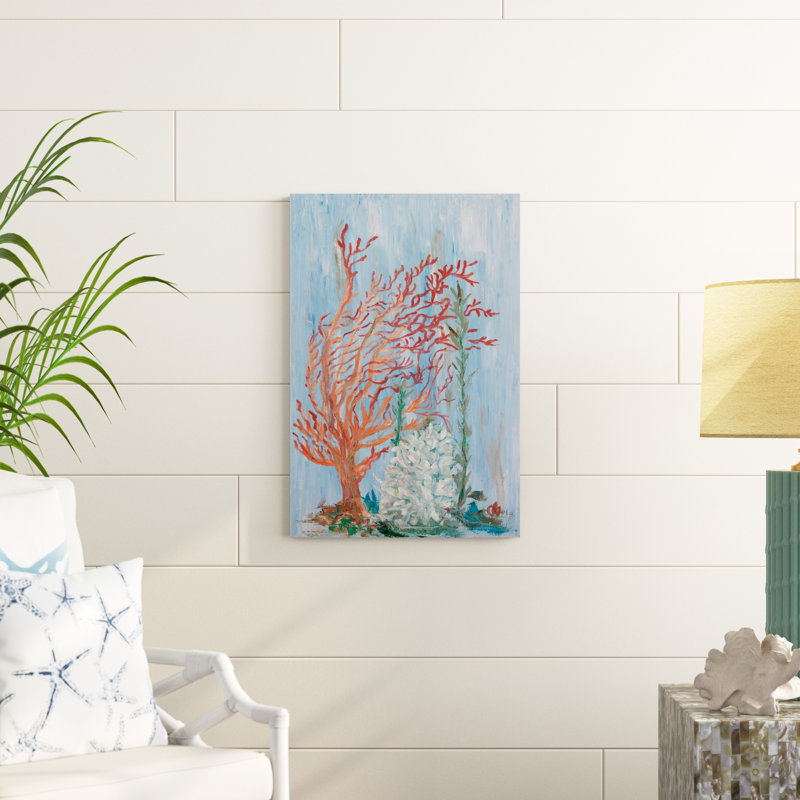 Painterly Coral I, H 30 po x l 20 po
