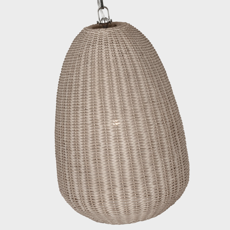 Kokomo Pendant by Chapman & Myers, 122 cm H x 81 cm W, Ash, Polished Nickel