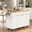 Fluted Kitchen Island With Storage
