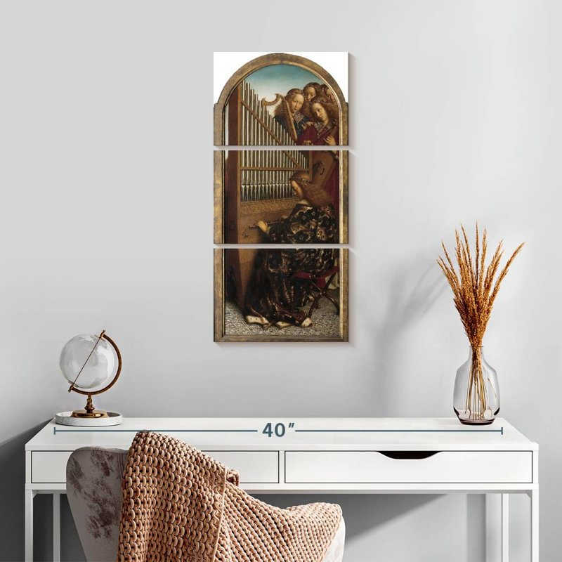 Retable de Ghent - Ange, H 27 po x l 12 po