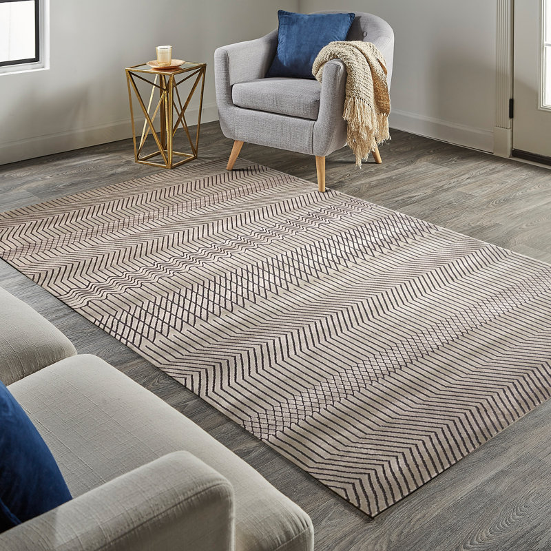 Mamara Geometric Striped Rug, Rectangle 200 x 290cm