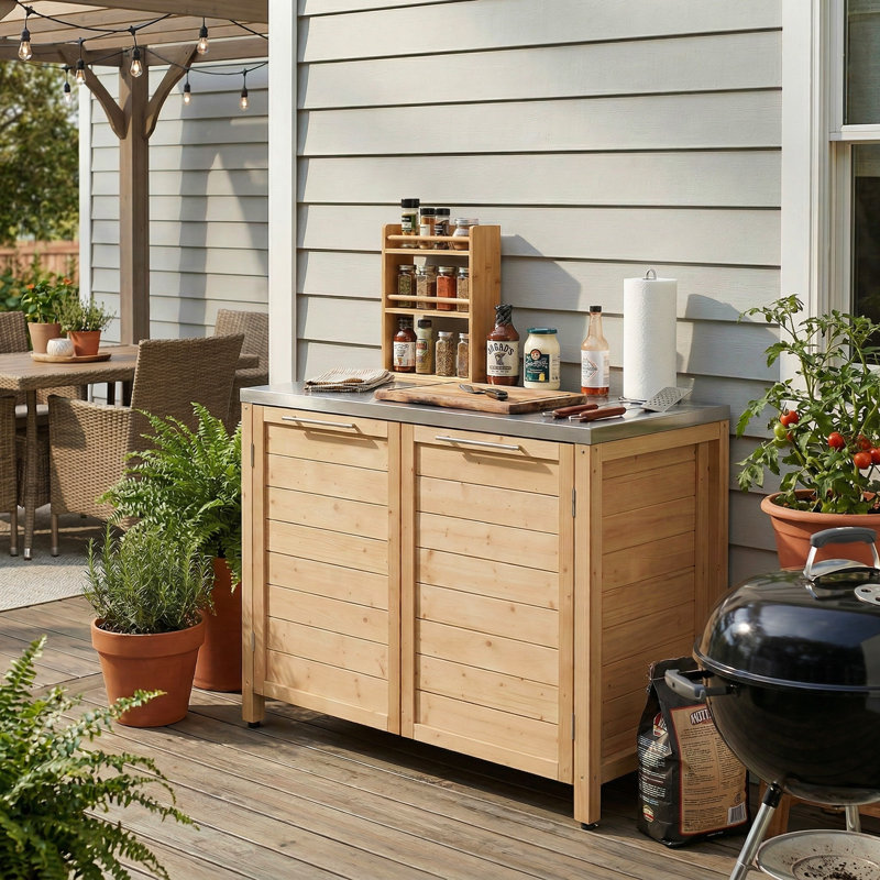 Armoire de rangement Cedar, Brun