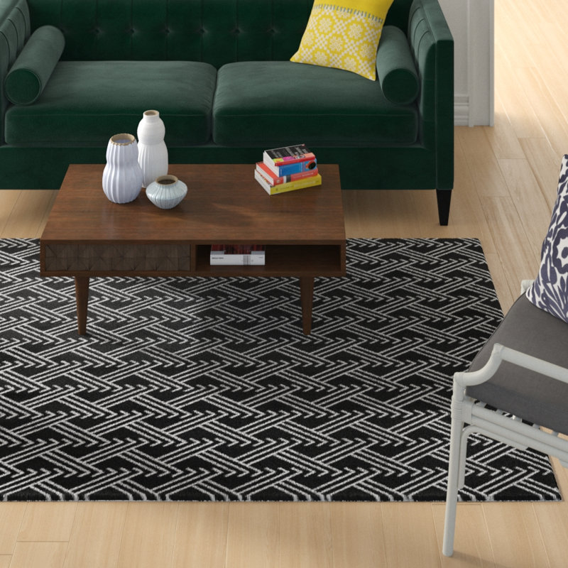 Jordao Geometric Indoor Rug, Rectangle 5' x 7'