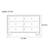 Modern 6-Drawer Accent Chest Sideboard