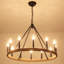 Lustre en roue de chariot à 12 lumières Hendon-313718522-271641028
