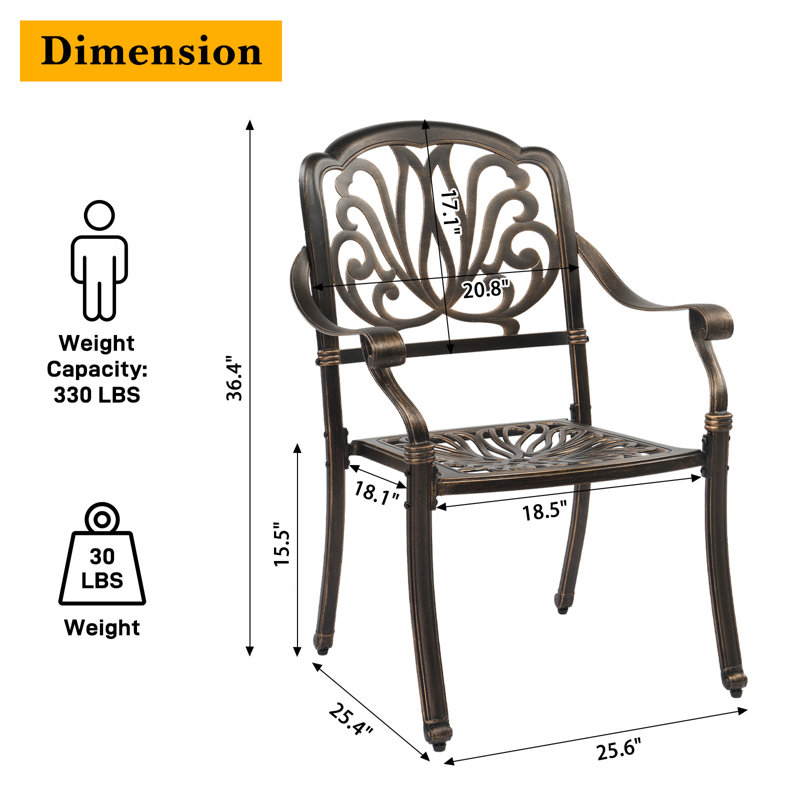 Fauteuil de salle à manger Amarious