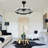 Ludovico 24" DIY Shape Adjustable Ceiling Fan with Lights Remote and APP Control-2035318135