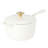 Crock-Pot 3 Qt Enamel Cast Iron Sauce Pan W/Lid - Matte Linen White-95666304