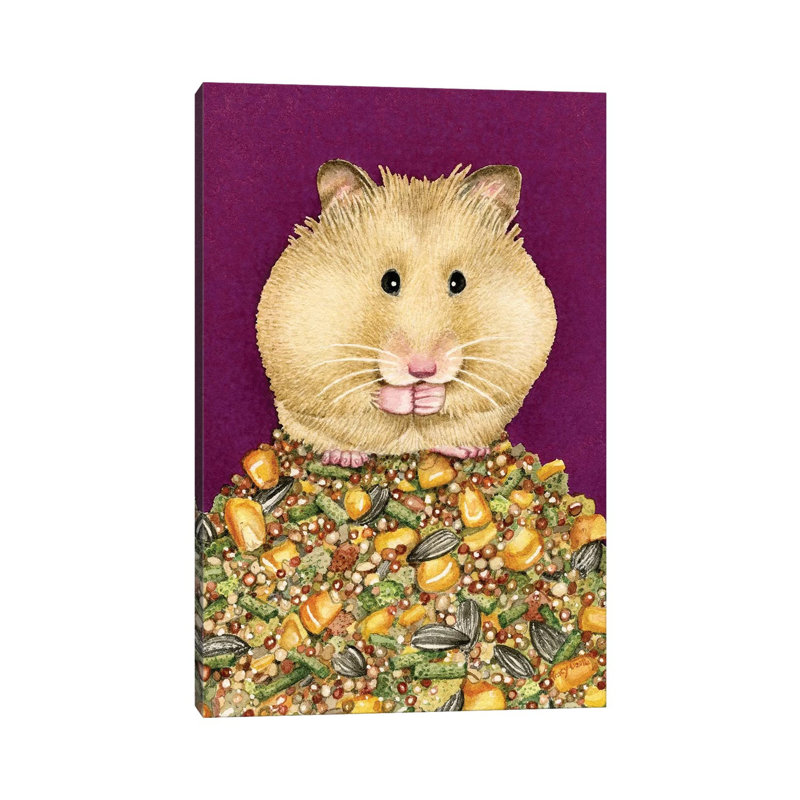 The Little Hoarder 1 Piece Wrapped Canvas Painting, 30.48 cm H x 45.72 cm W