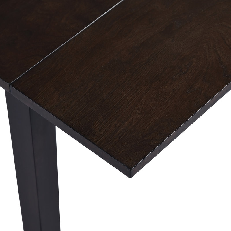29"- 45" Extendable Dining Table for 4, Folding Kitchen Table with Rubberwood Legs