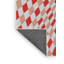Tissé à la machine à la machine géométrique en laine et polyester rouge/blanc Tapis décoratif-1959584545